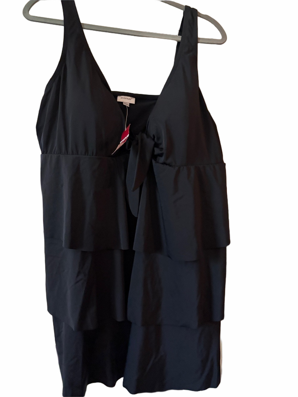 Avenue NWT plus size black tired swim dress size 24.